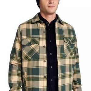 Alpine Design Men's Beige and Green Plaid Jacket